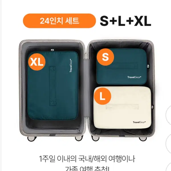 트래블기어 압축파우치S 새상품 (네이비) - 5번째 이미지