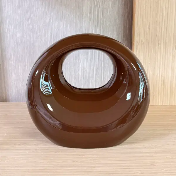 에스프레소 브라운 핸드백 티슈케이스